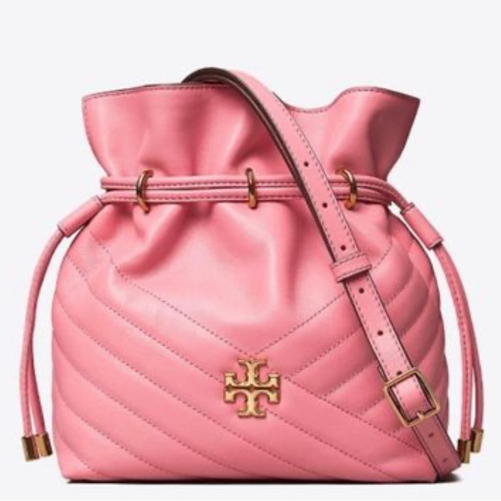 Tory Burch pink bucket purse